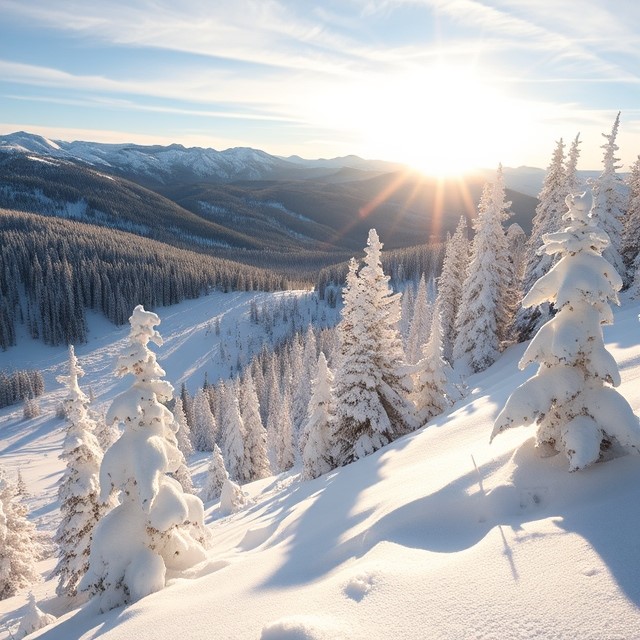 Some Idaho Mountains in the Winter