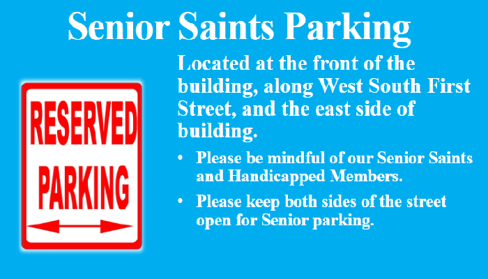 Senior Saints Parking
