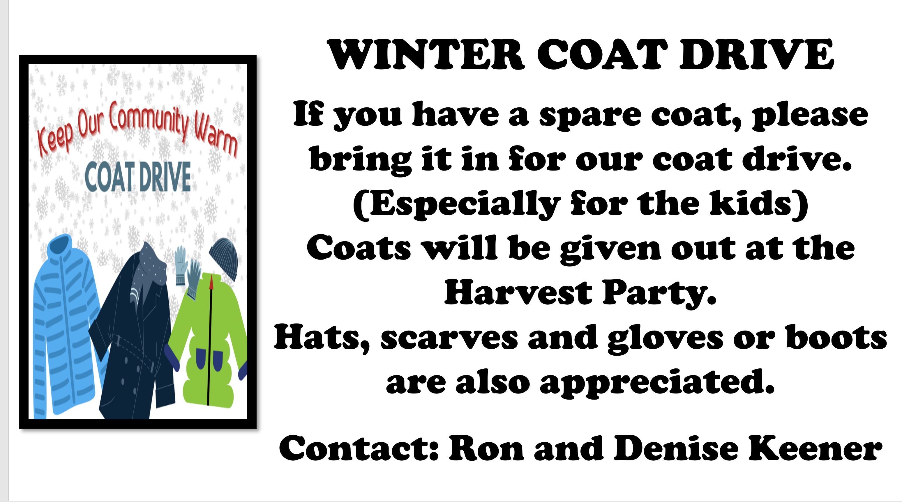 WINTER COAT DRIVE
