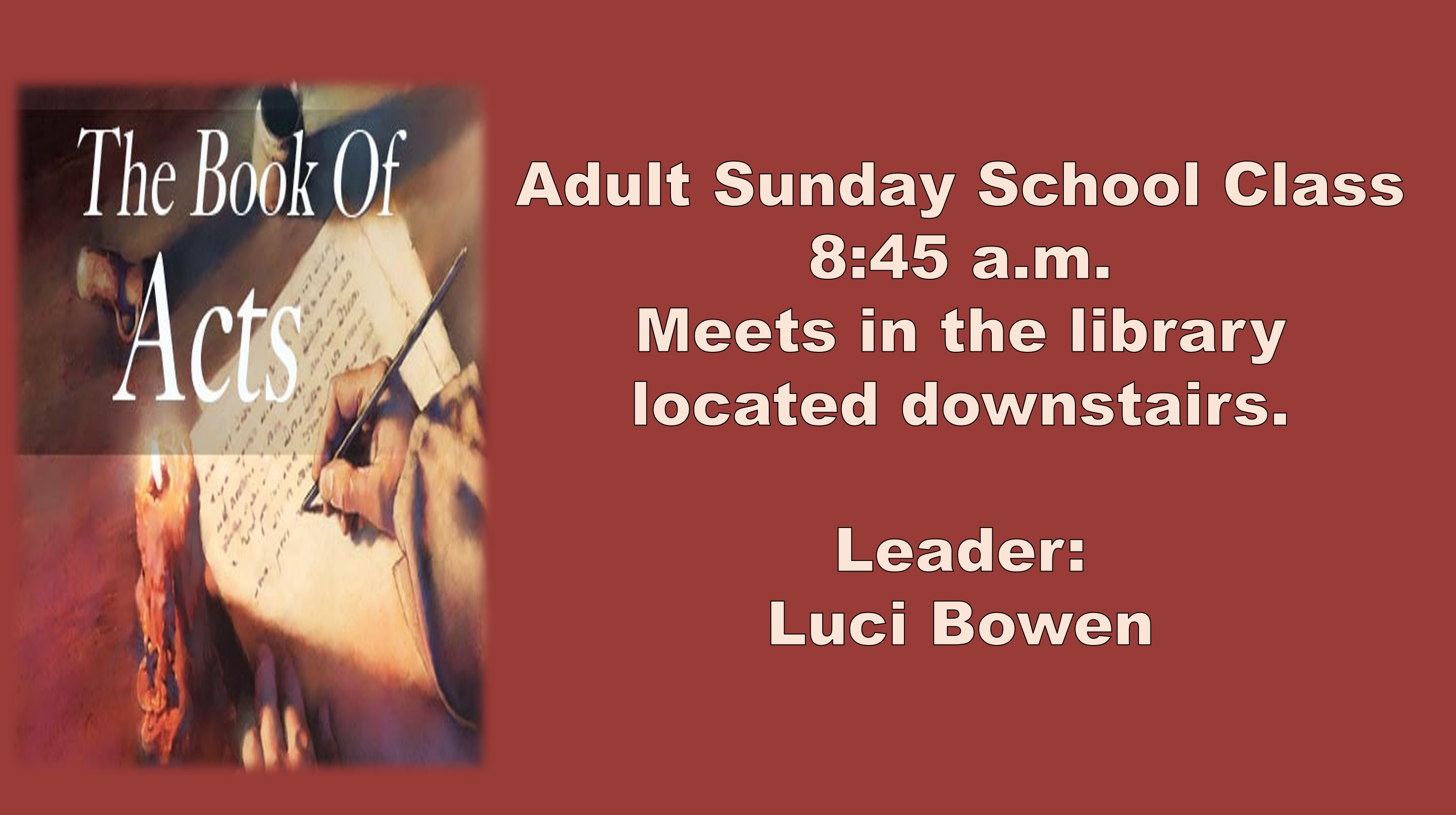 Adult Sunday School Class